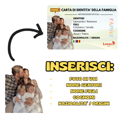 CARTA D'IDENTITA' DELLA FAMIGLIA (2pz)