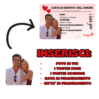 CARTA D'IDENTITA' DELL'AMORE (2pz)